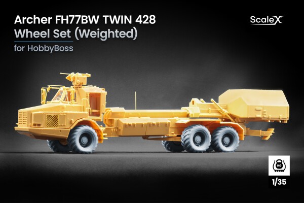 Набір коліс (з деформацією) для Archer FH77BW Twin 482 від HobbyBoss ScaleX WM-35041W детальное изображение Колёса Афтермаркет