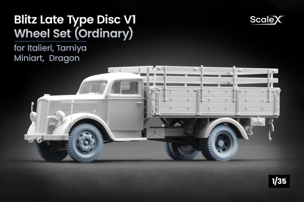 Набір коліс для Blitz Late v1 від Italeri, Tamiya, Miniart, Dragon ScaleX WW-35008 детальное изображение Колёса Афтермаркет