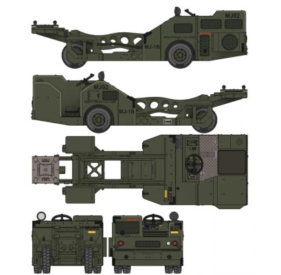 Збірна модель 1/48 Візок для завантаження зброї США Zimi Model ZM80160 детальное изображение Автомобили 1/48 Автомобили