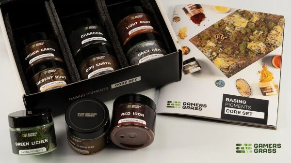 Набір базових сухих пігментів  Basing Pigments Core Set Gamers Grass GGSB-BPCS детальное изображение Наборы деталировки Диорамы