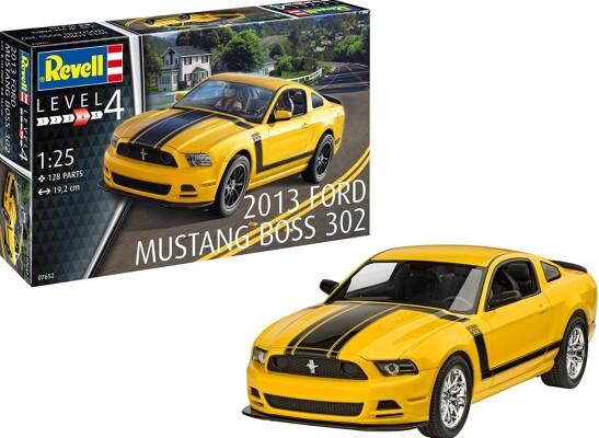 Scale model 1/25 Car 2013 Ford Mustang Boss 302 Revell 07652 детальное изображение Автомобили 1/25 Автомобили