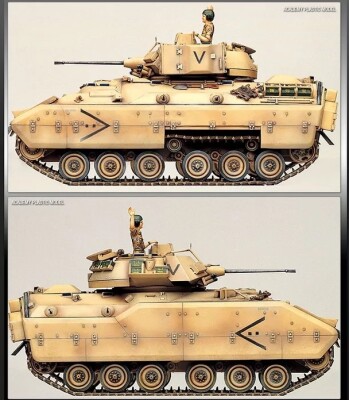 Scale  model 1/35 of M2 Bradley IFV Academy 13237 детальное изображение Бронетехника 1/35 Бронетехника