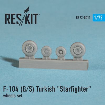 F-104 (G/S) Turkish &quot;Starfighter&quot; wheels set (1/72) детальное изображение Смоляные колёса Афтермаркет