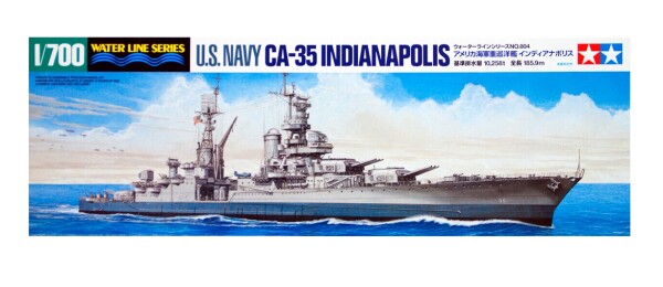 Збірна модель 1/700 Американський авіаносець CA-35 «Індіанаполіс» Tamiya 31804 детальное изображение Флот 1/700 Флот