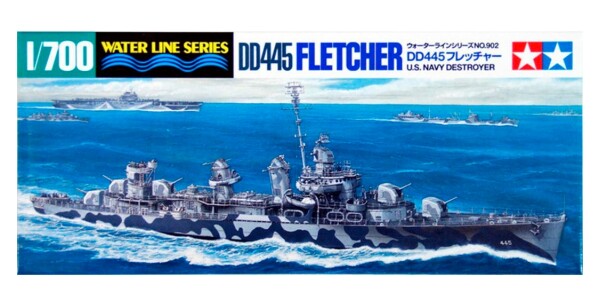 Збірна модель 1/700 Есмінець ВМС США DD-445 Fletcher Tamiya 31902 детальное изображение Флот 1/700 Флот