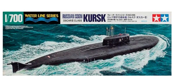 Сборная модель 1/700 Подводная лодка класса «Оскар II» «Курск» Tamiya 31906 детальное изображение Подводный флот Флот