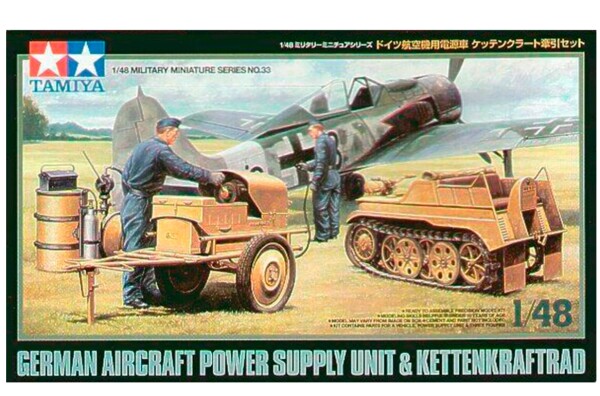 Збірна модель 1/48 Німецький блок живлення для літаків та тягова платформа Tamiya 32533 детальное изображение Автомобили 1/48 Автомобили
