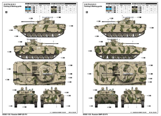 Збірна модель 1/35 БМП-2Д Trumpeter 05585 детальное изображение Бронетехника 1/35 Бронетехника