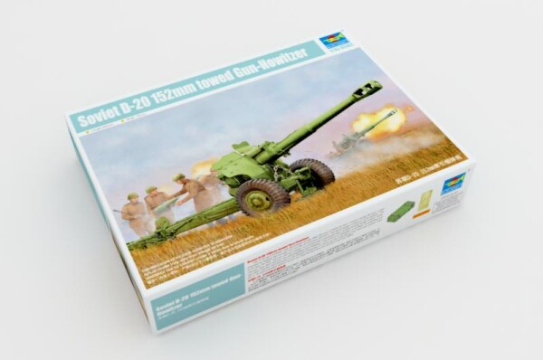 Збірна модель 1/35 Радянська 152-мм буксирована гаубиця Д-20 Trumpeter 02333 детальное изображение Артиллерия 1/35 Артиллерия