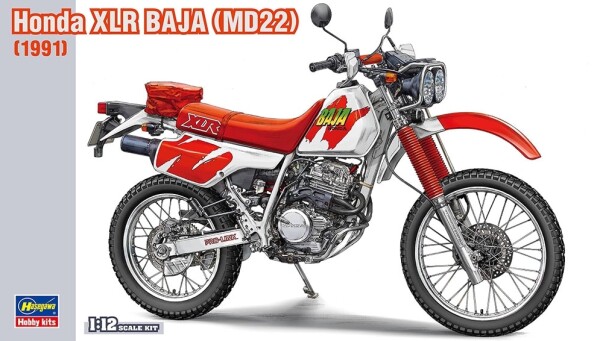 Сборная модель 1/12 Мотоцикл Хонда XLR Baja (MD22) (1991) Хасегава 21516 детальное изображение Мотоциклы Гражданская техника