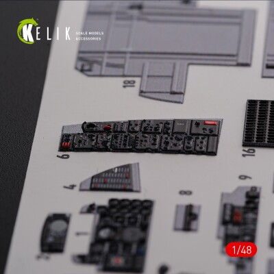 F-4J &quot;Phantom II&quot; interior decal for Academy kit 1/48 KELIK K48089 детальное изображение 3D Декали Афтермаркет