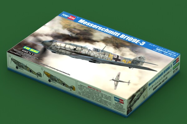 Збірна модель 1/48 Літак Messerschmitt Bf 109 E-3 HobbyBoss 81791 детальное изображение Самолеты 1/48 Самолеты