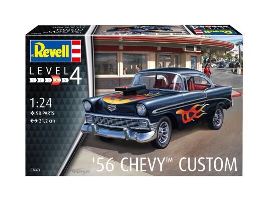 Автомобіль '56 Chevy Custom детальное изображение Автомобили 1/24 Автомобили