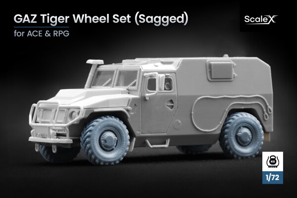 Набір коліс (з деформацією) для ГАЗ Тигр від ACE та RPG ScaleX WM 72009S детальное изображение Колёса Афтермаркет