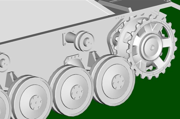 Assembled model of the German tank JagdPanzer III/IV (Long E) детальное изображение Бронетехника 1/35 Бронетехника