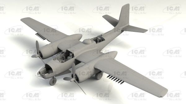 American bomber B-26C-50 Invader (war in Korea) детальное изображение Самолеты 1/48 Самолеты