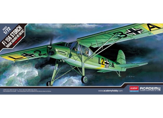 Сборная модель 1/72 Самолет Fi 156 Storch &quot;Moran Saulnier MS 500/502&quot; Академия 12459 детальное изображение Самолеты 1/72 Самолеты