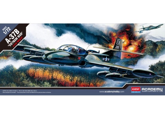 Scale model 1/72 Airplane A-37B (Vietnam War) Academy 12461 детальное изображение Самолеты 1/72 Самолеты