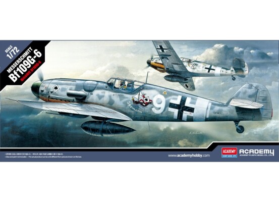 Scale model 1/72 Airplane Messerschmitt Bf 109G-6 Academy 12467 детальное изображение Самолеты 1/72 Самолеты