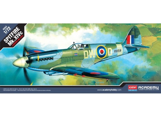 Scale model 1/72 Aircraft Spitfire Mk.XIVc Academy 12484 детальное изображение Самолеты 1/72 Самолеты