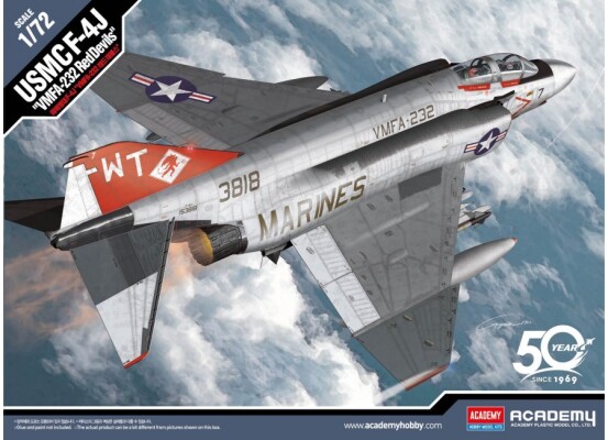 Збірна модель 1/72 Літак F-4J &quot;VMFA-232 Red Devils&quot; Academy 12556 детальное изображение Самолеты 1/72 Самолеты