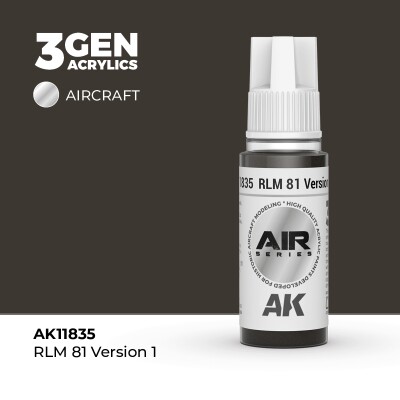 Акрилова фарба RLM 81 Version 1 / Хакі коричневий версія 1 AIR АК-interactive AK11835 детальное изображение AIR Series AK 3rd Generation