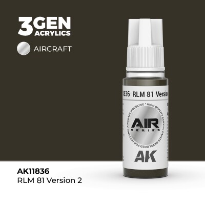 Акрилова фарба RLM 81 Version 2 / Зелений хакі версія 2 AIR АК-interactive AK11836 детальное изображение AIR Series AK 3rd Generation