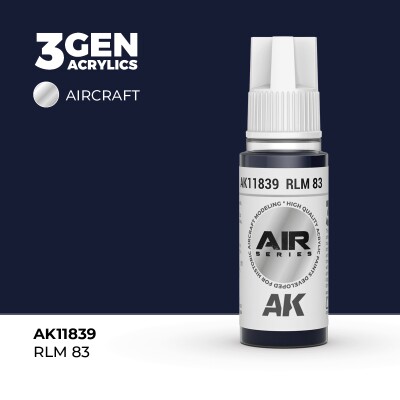Акрилова фарба RLM 83 / Темно-синій AIR АК-interactive AK11839 детальное изображение AIR Series AK 3rd Generation