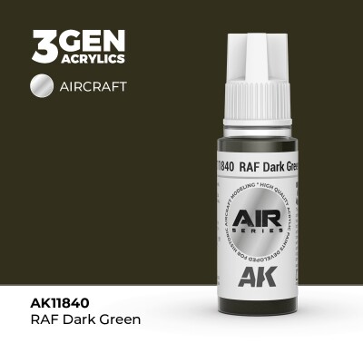 Акрилова фарба RAF Dark Green / Темно-зелений AIR АК-interactive AK11840 детальное изображение AIR Series AK 3rd Generation