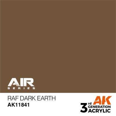 Acrylic paint RAF Dark Earth AIR AK-interactive AK11841 детальное изображение AIR Series AK 3rd Generation