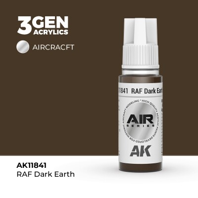 Акриловая краска RAF Dark Earth / Темная Земля AIR АК-интерактив AK11841 детальное изображение AIR Series AK 3rd Generation