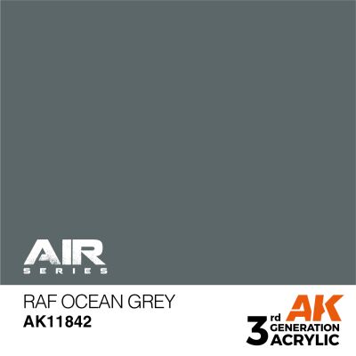 Акрилова фарба RAF Ocean Grey / Сірий океан AIR АК-interactive AK11842 детальное изображение AIR Series AK 3rd Generation