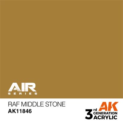 Акриловая краска RAF Middle Stone / Песчаник AIR АК-интерактив AK11846 детальное изображение AIR Series AK 3rd Generation