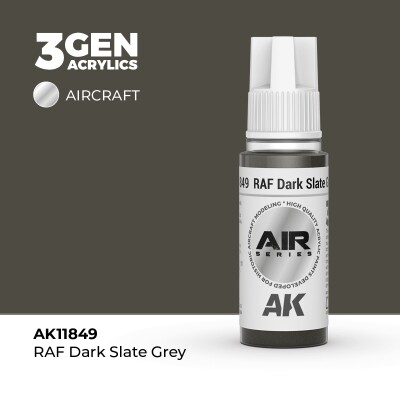 Acrylic paint RAF Dark Slate Gray  AIR AK-interactive AK11849 детальное изображение AIR Series AK 3rd Generation