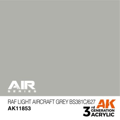 Акрилова фарба RAF Light Aircraft Grey BS381C/627 / Світло-сірий AIR АК-interactive AK11853 детальное изображение AIR Series AK 3rd Generation