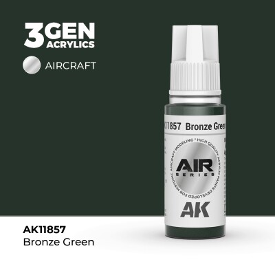 Акрилова фарба Bronze Green / Бронзово-зелений AIR АК-interactive AK11857 детальное изображение AIR Series AK 3rd Generation