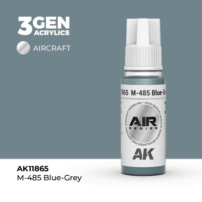 Акрилова фарба M-485 Blue-Grey / Сіро-блакитний AIR АК-interactive AK11865 детальное изображение AIR Series AK 3rd Generation