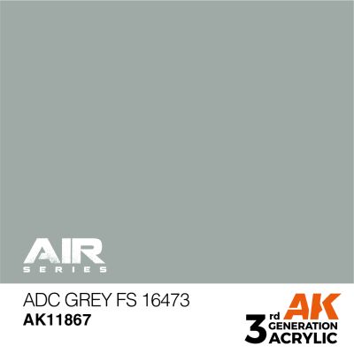 Акрилова фарба ADC Grey / Сірий (FS16473) AIR АК-interactive AK11867 детальное изображение AIR Series AK 3rd Generation