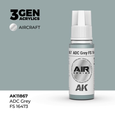 Акрилова фарба ADC Grey / Сірий (FS16473) AIR АК-interactive AK11867 детальное изображение AIR Series AK 3rd Generation
