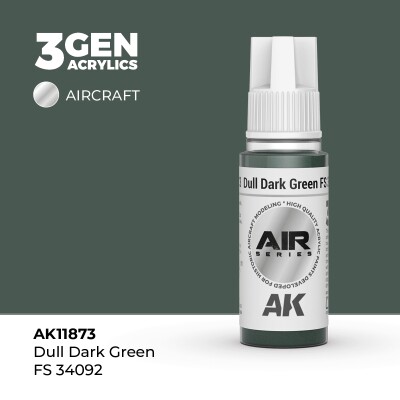 Акрилова фарба Dull Dark Green / Тьмяний темно-зелений (FS 34092) AIR АК-interactive AK11873 детальное изображение AIR Series AK 3rd Generation