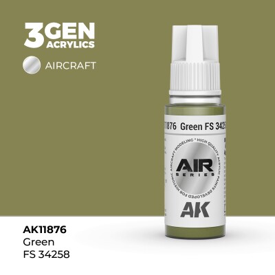 Акрилова фарба Green / Зелений (FS34258) AIR АК-interactive AK11876 детальное изображение AIR Series AK 3rd Generation