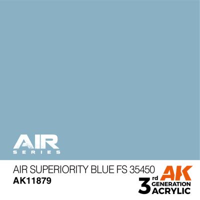 Акриловая краска Air Superiority Blue / Небесно-синий (FS35450) AIR АК-интерактив AK11879 детальное изображение AIR Series AK 3rd Generation