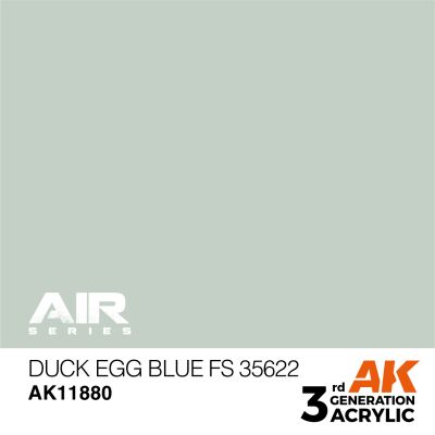 Акрилова фарба Duck Egg Blue / Сіро-зелений (FS35622) AIR АК-interactive AK11880 детальное изображение AIR Series AK 3rd Generation