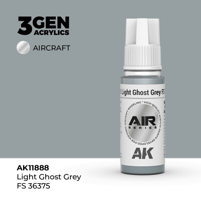 Акрилова фарба Light Ghost Grey / Світло-сірий привид (FS36375) AIR АК-interactive AK11888 детальное изображение AIR Series AK 3rd Generation