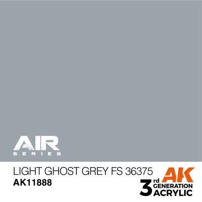 Акриловая краска Light Ghost Grey / Светло-серый призрак (FS36375) AIR АК-интерактив AK11888 детальное изображение AIR Series AK 3rd Generation