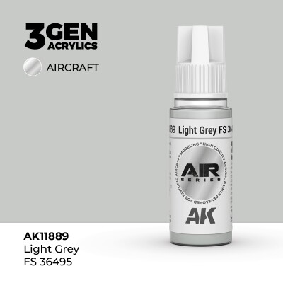 Акрилова фарба Light Grey / Світло-сірий (FS36495) AIR АК-interactive AK11889 детальное изображение AIR Series AK 3rd Generation