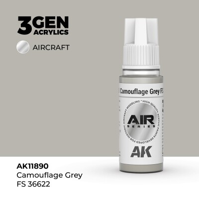 Акрилова фарба Camouflage Grey / Сірий камуфляж (FS36622) AIR АК-interactive AK11890 детальное изображение AIR Series AK 3rd Generation