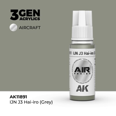 Акриловая краска IJN J3 Hai-iro (Grey) / Серый AIR АК-интерактив AK11891 детальное изображение AIR Series AK 3rd Generation