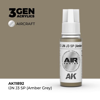 Акриловая краска IJN J3 SP (Amber Grey) / Янтарно-серый AIR АК-интерактив AK11892 детальное изображение AIR Series AK 3rd Generation