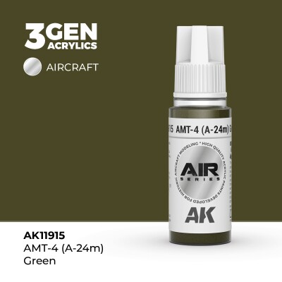 Акрилова фарба AMT-4 (A-24m) Green / Зелений AIR АК-interactive AK11915 детальное изображение AIR Series AK 3rd Generation